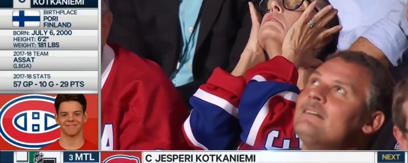 Le mystère de la dame outrée du choix de Kotkaniemi est résolu!