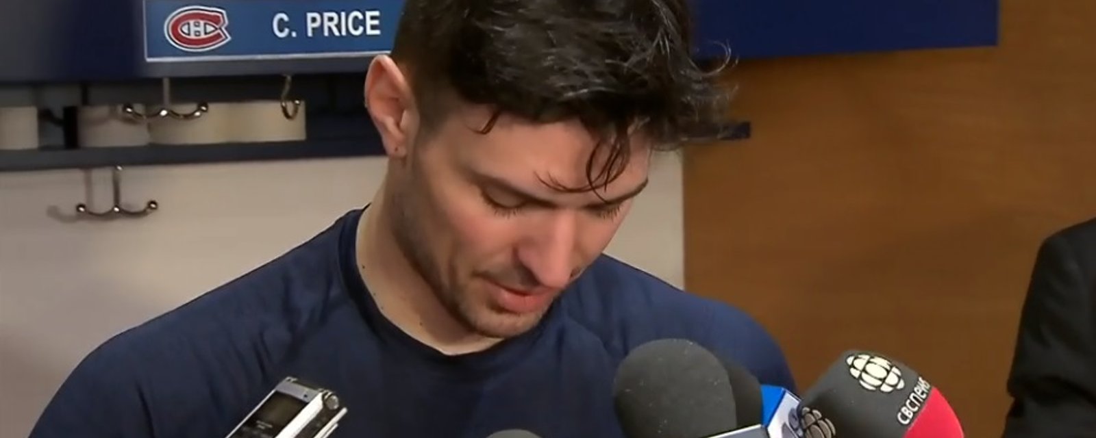 Carey Price croit que les médias ont exagéré sa situation!