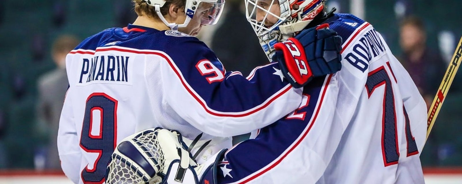 Artemi Panarin et Sergei Bobrovsky ont publié la photo la plus douteuse de l'histoire!