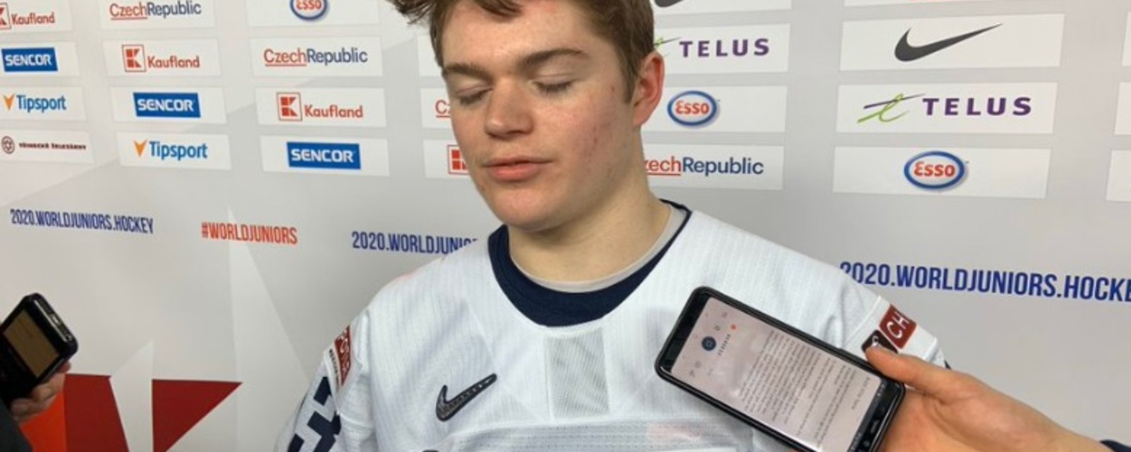 Cole Caufield a été informé que les partisans du CH étaient soulagés