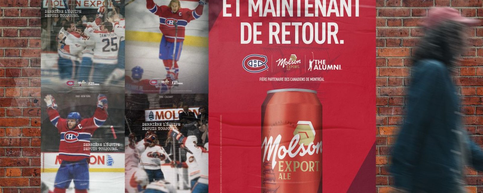 Molson Export mise sur la nostalgie pour annoncer son retour comme bière officielle du CH