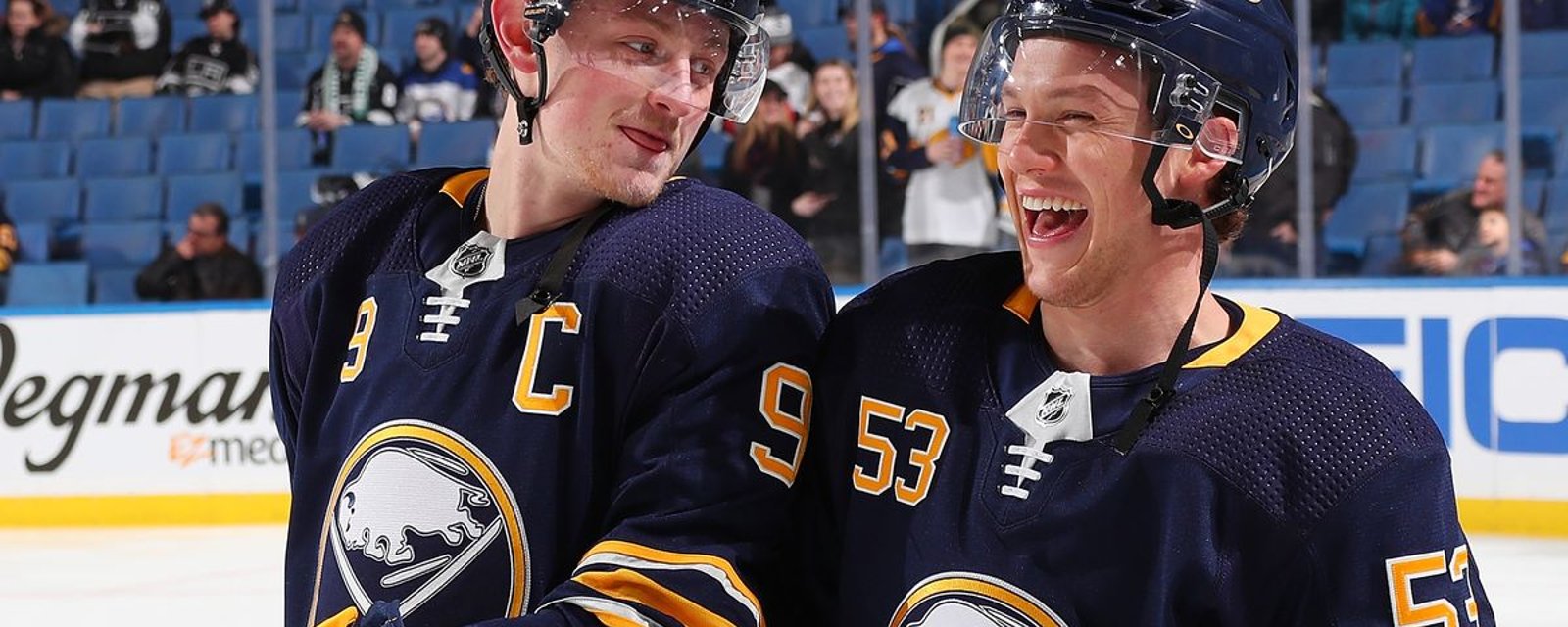 Jack Eichel et Jeff Skinner absents de l'entraînement des Sabres