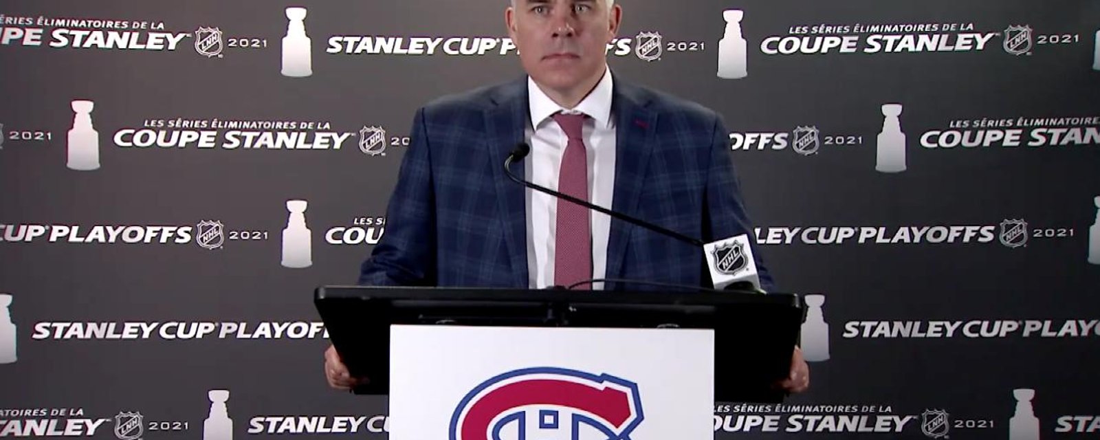 Dominique Ducharme n'a pas apprécié une question en point de presse concernant Cole Caufield