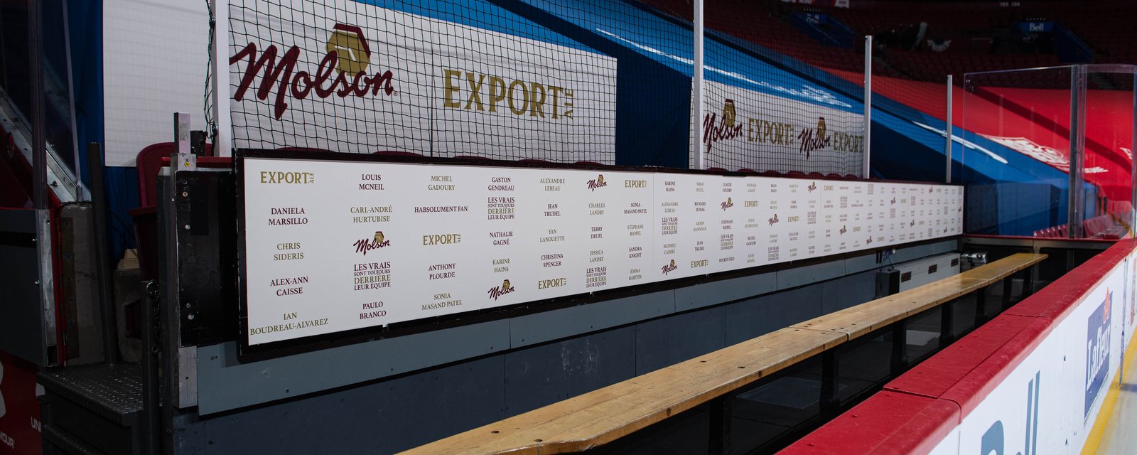 HABSolument Fan derrière le banc des Canadiens, grâce à Molson Export