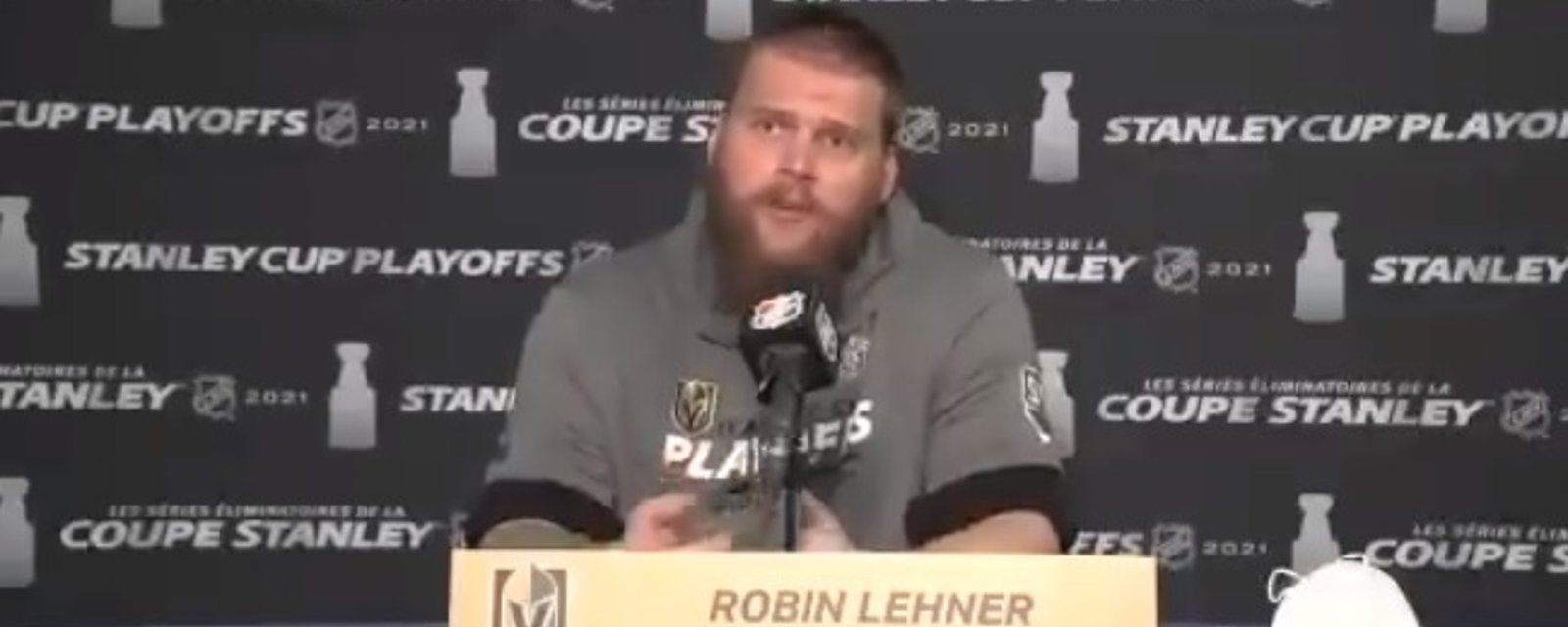 Robin Lehner avait un message pour les partisans du Canadien