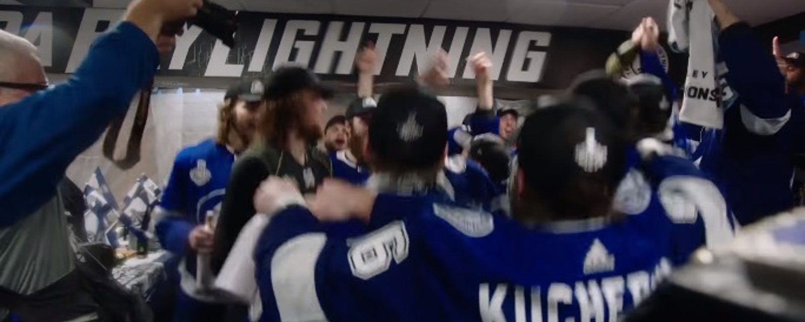 Les joueurs du Lightning se sont moqués du CH après leur victoire en finale