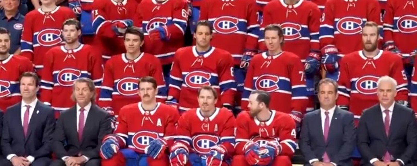 Le malaise était palpable lors de la photo d'équipe du Canadien