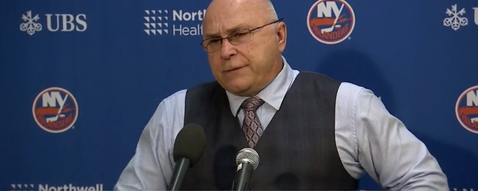 Barry Trotz s'excuse publiquement après la victoire des Islanders