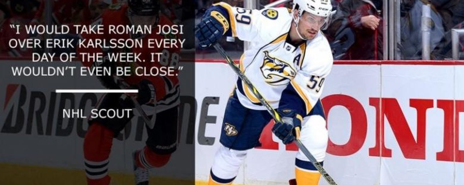 ''Je le prend dans mon équipe 100 fois sur 100 avant Erik Karlsson!''