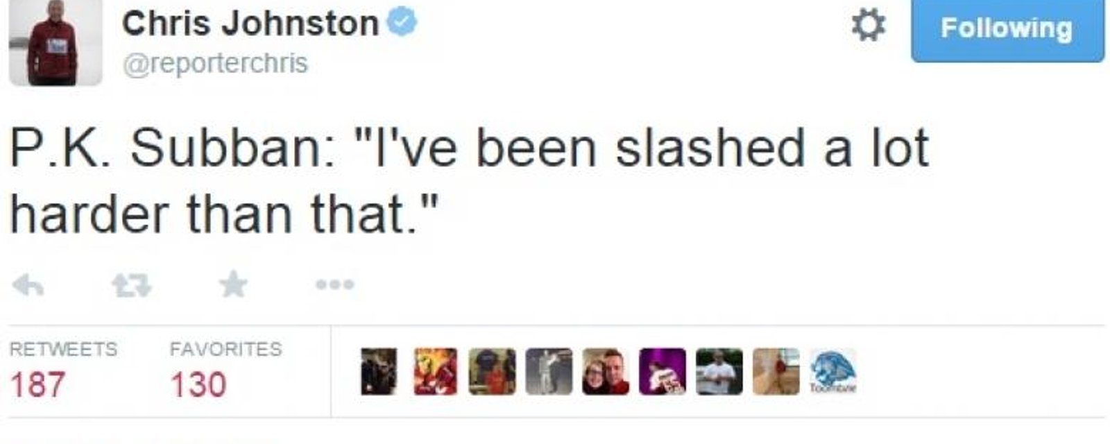 PK n'est pas impressionné par Mark Stone!