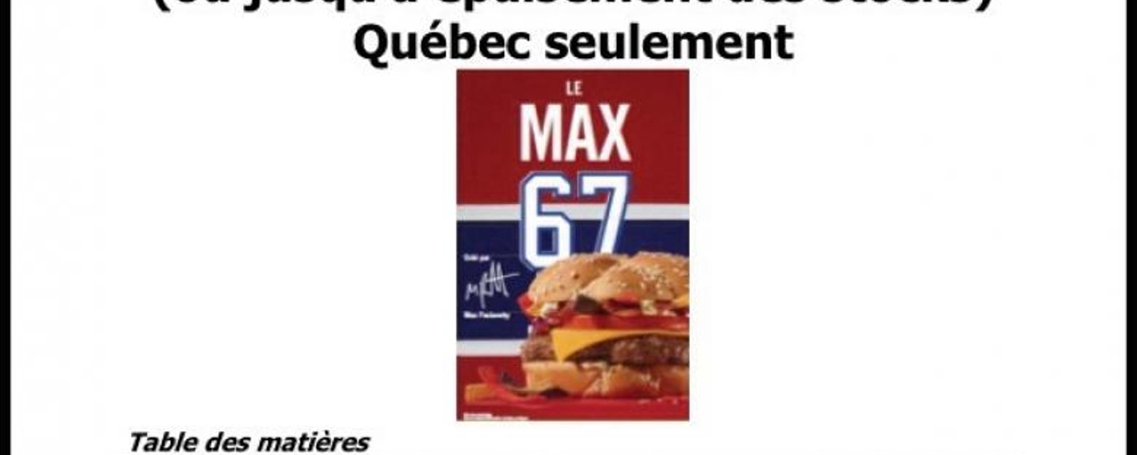 Au tour de Max Pacioretty de créer son propre burger!
