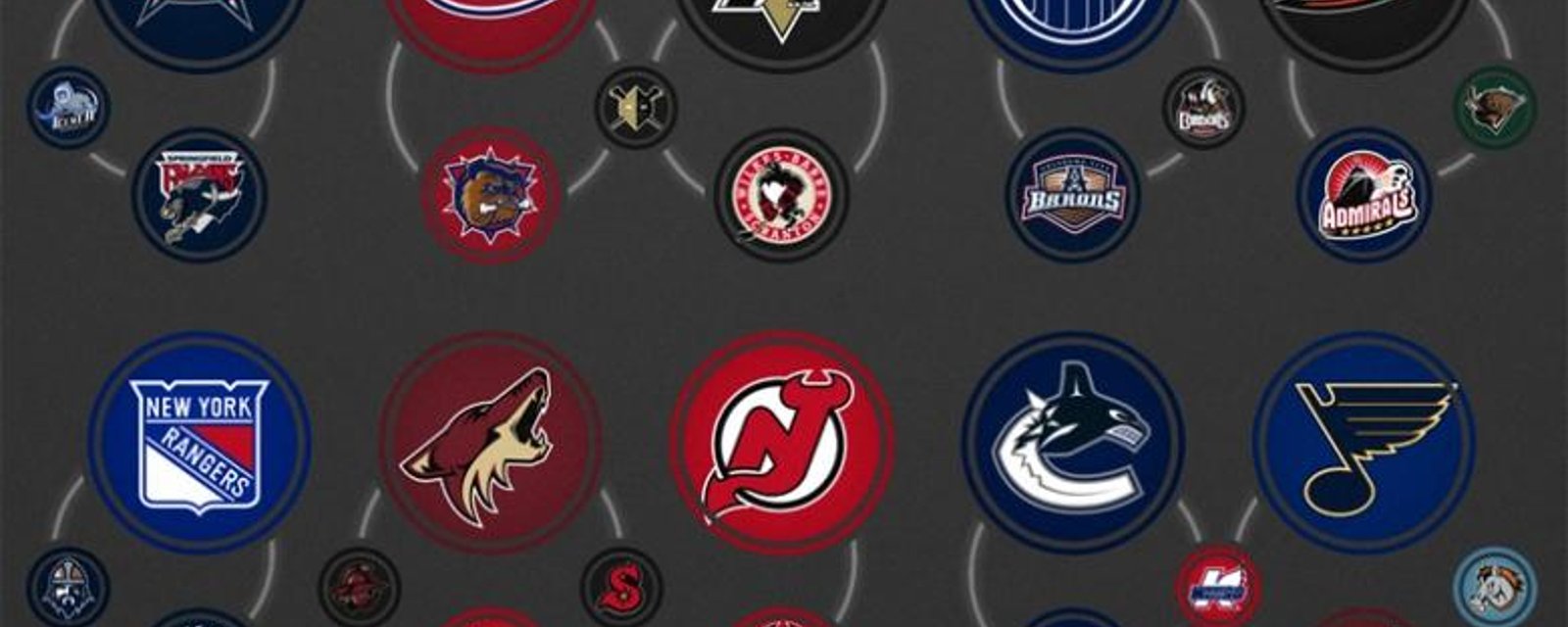 IMAGE: Les clubs-écoles de la AHL, de la ECHL et de la CHL des équipes de la LNH dans une image!