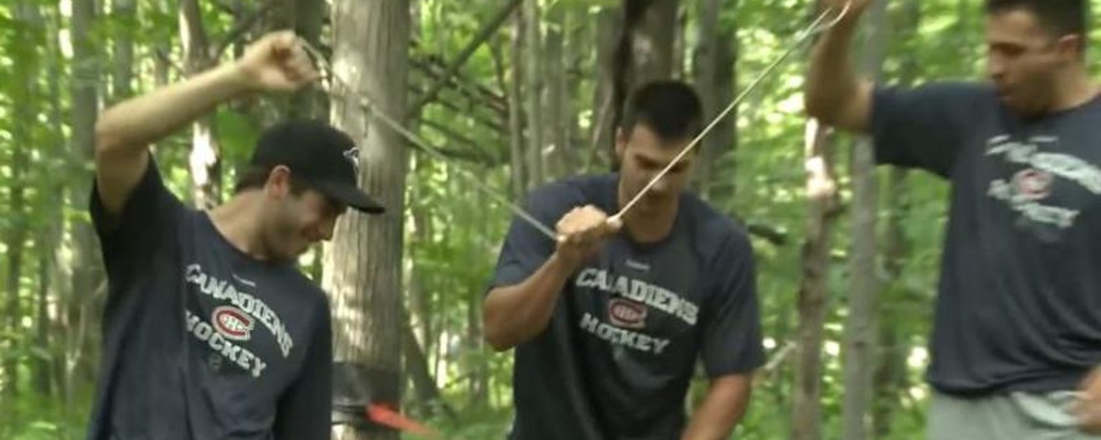 VIDÉO: Le boot camp des espoirs du Canadien dans la nature de Bromont