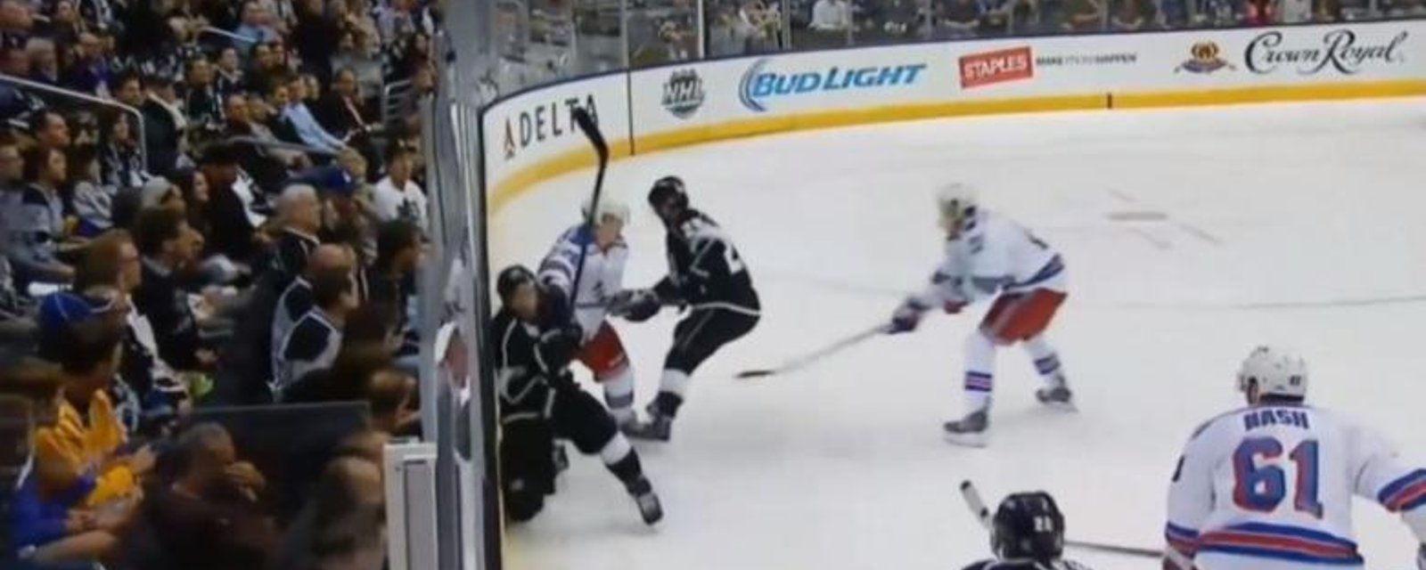 Coup Salaud De Chris Kreider À L'endroit De Drew Doughty