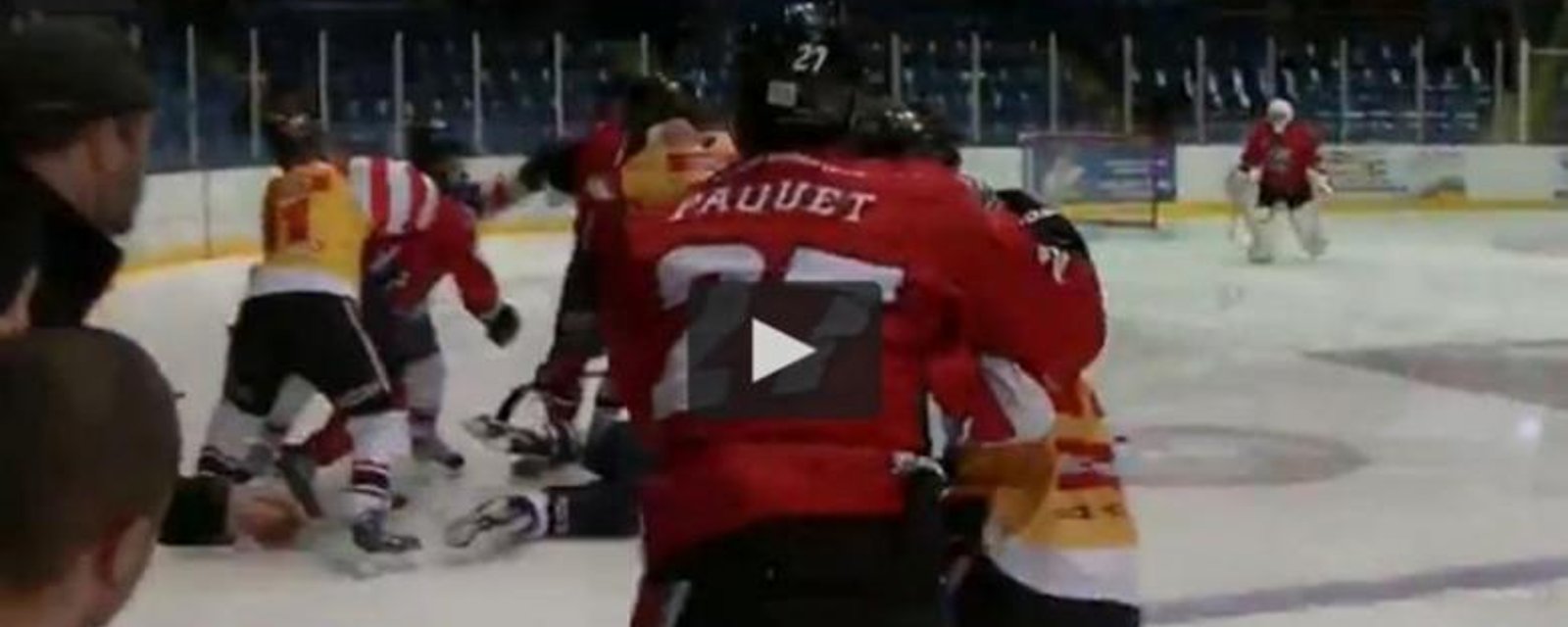 VIDÉO: Les esprits s'échauffent avant une partie de la LNAH!