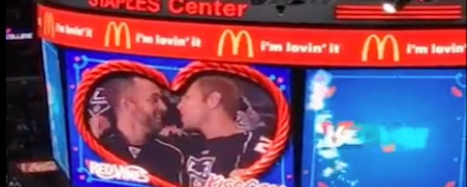 Video: First gay Kiss-Cam in the NHL. - HockeyFeed