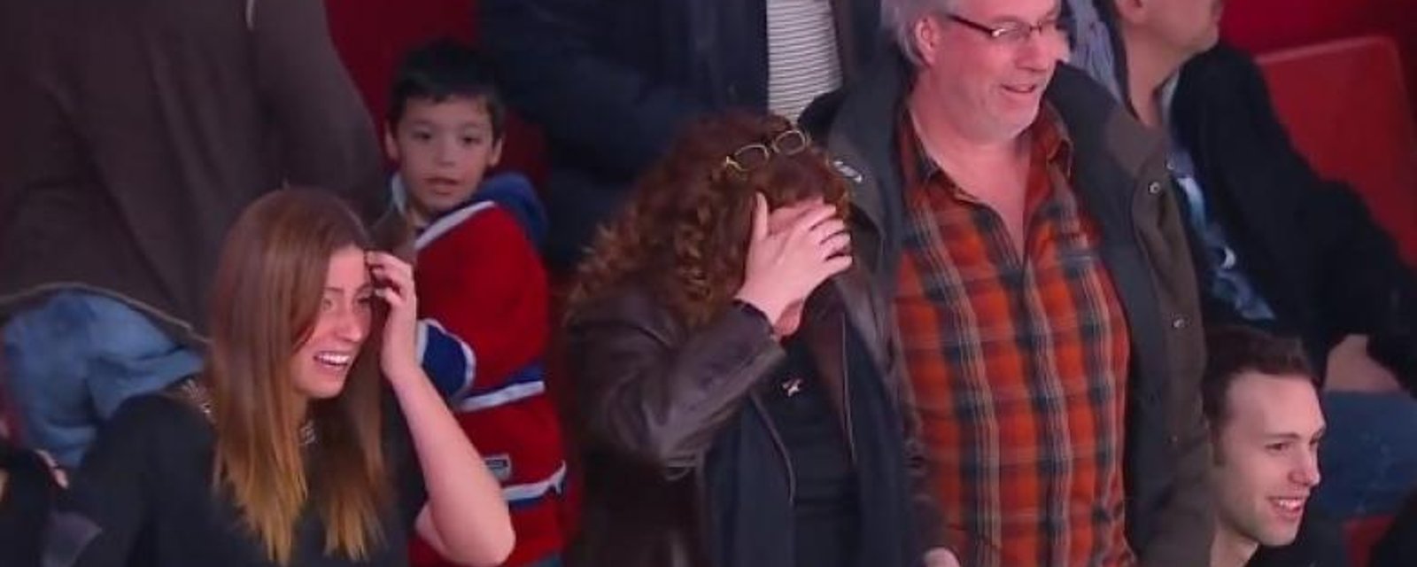 (VIDEO): A touching moment for these career hockey parents!