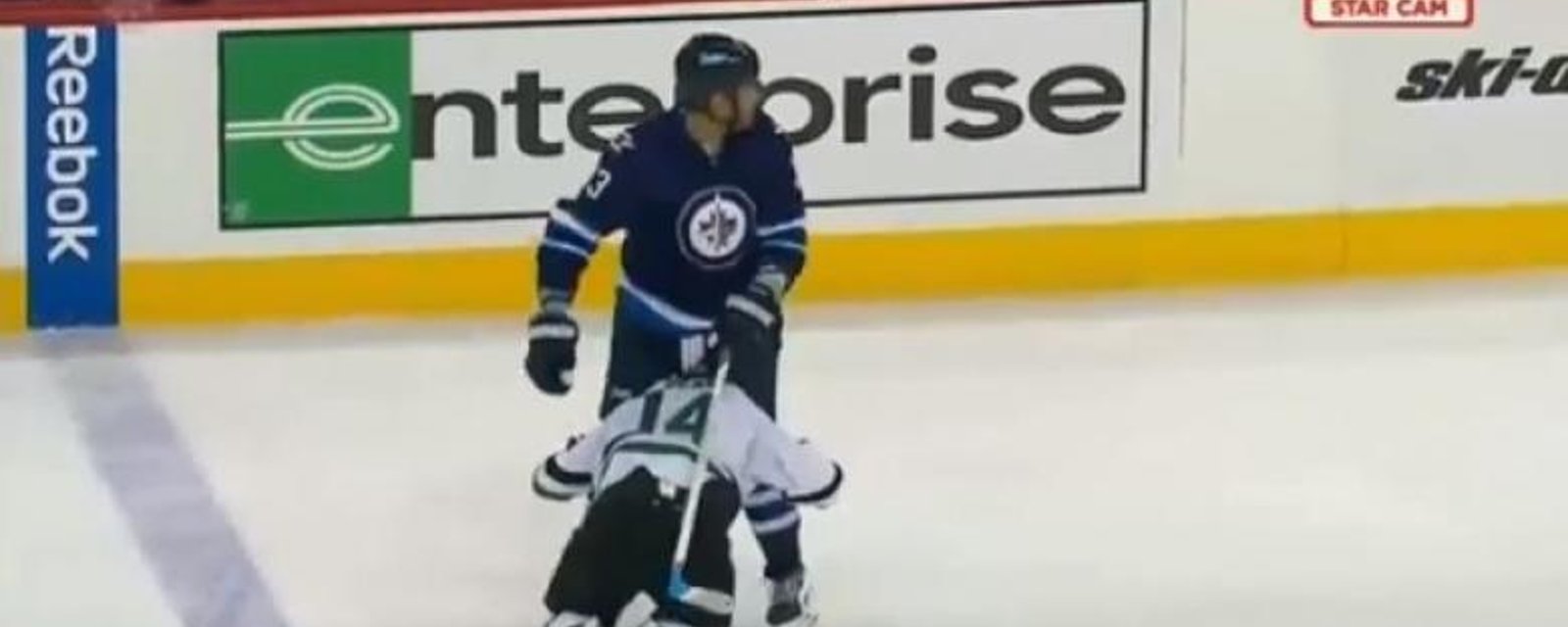 (VIDEO): Jamie Benn takes a bow for Dustin Byfuglien!