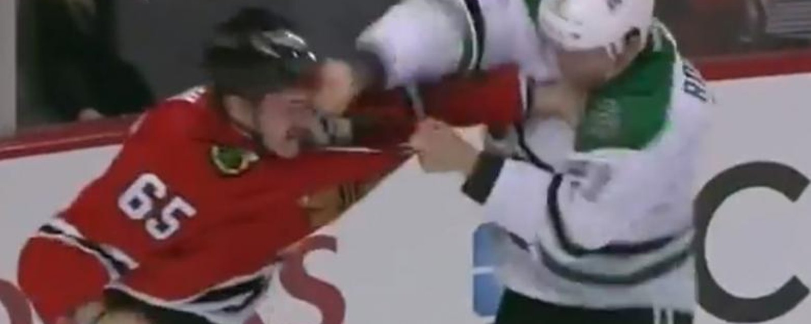 VIDEO: Andrew Shaw has fight of the night!