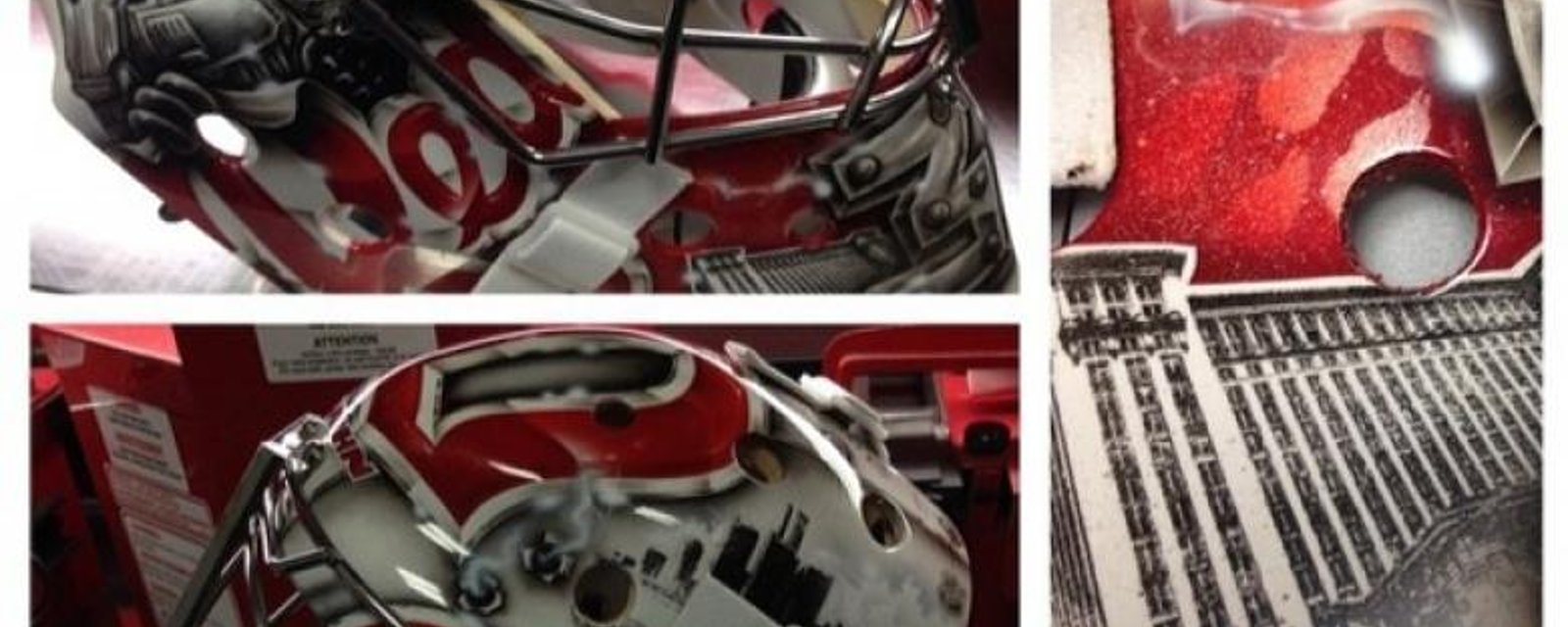 PHOTOS: Petr Mrazek has a new mask!