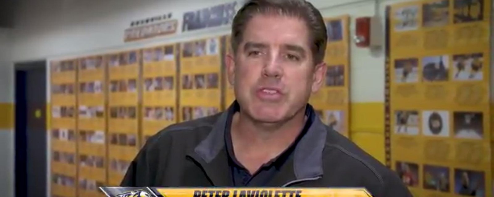 Peter Laviolette has a public announcement to make! 