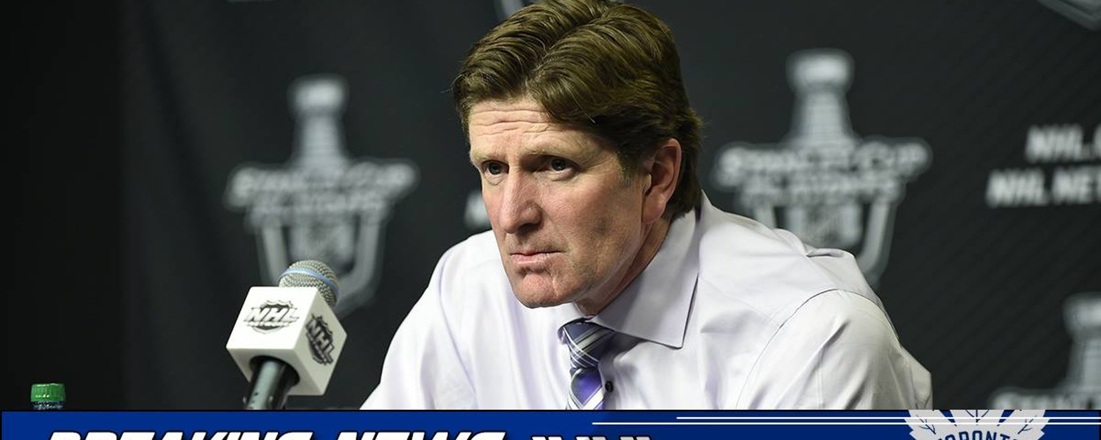 Babcock confirms Leafs are making a major change to the line up tonight.