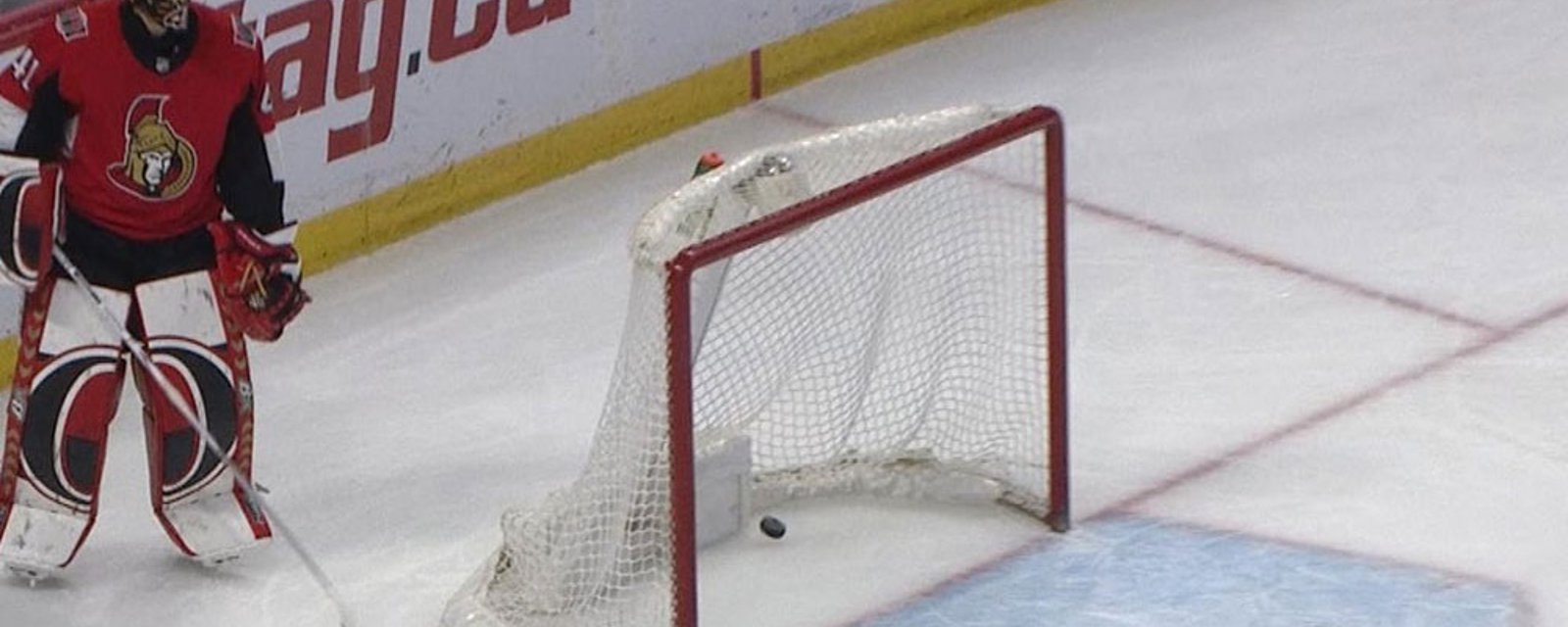 Must See: The Philadelphia Flyers AND Colorado Avalanche have both scored a goal from center ice today