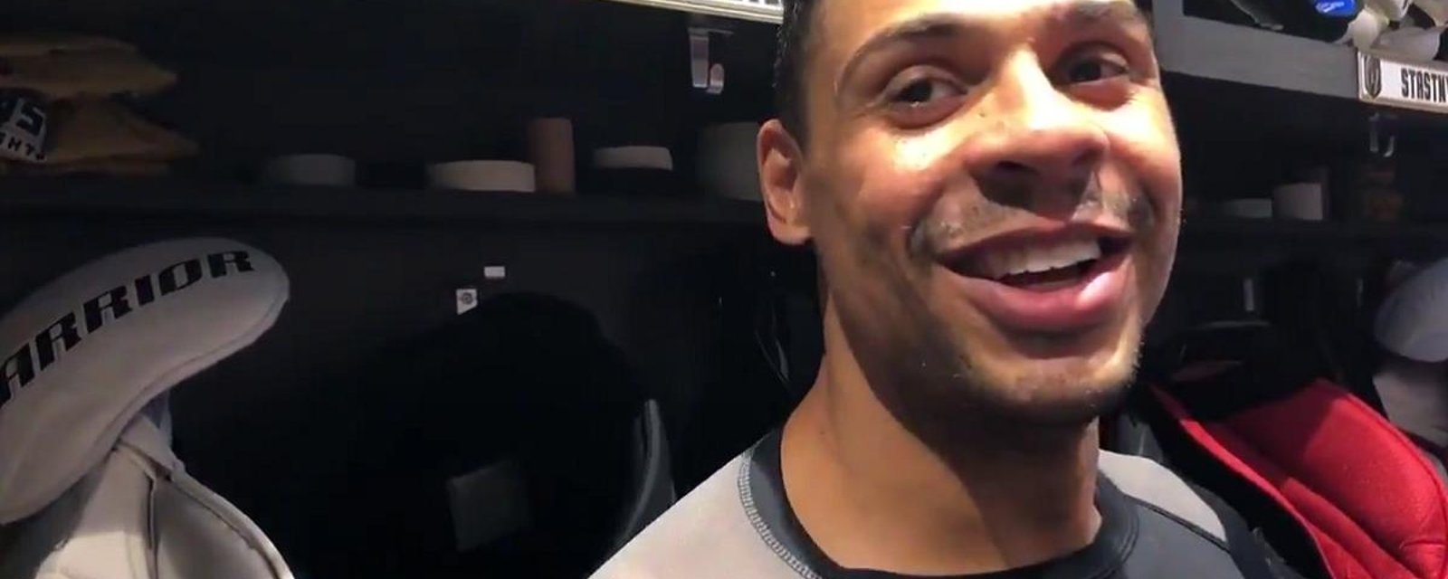 Ryan Reaves gives hilarious post game interview after another early season goal.