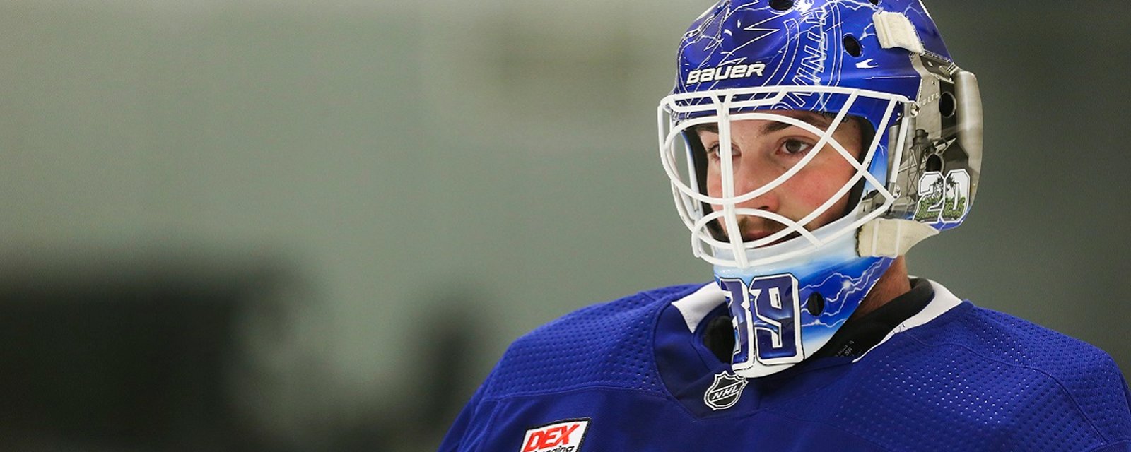 Promising young goalie appears to be having major issues with the Lightning.