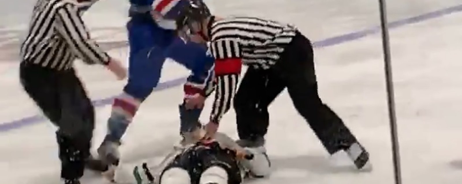 EOSHL fight ends with a one-punch knockout.