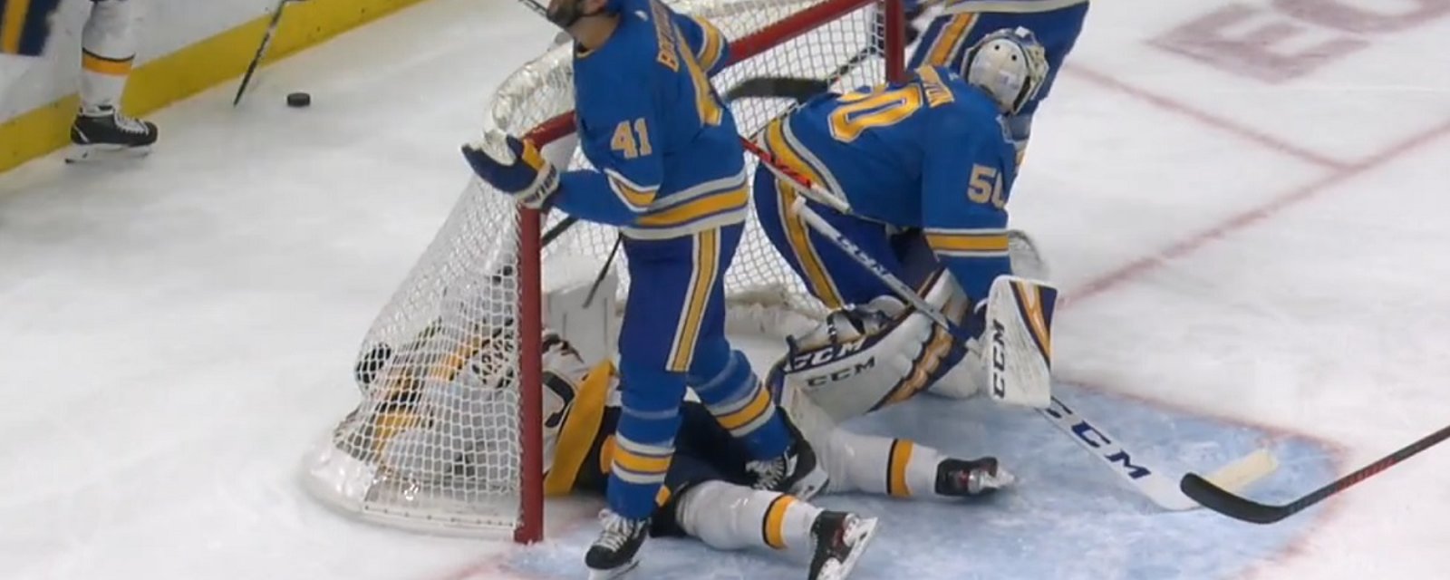 Viktor Arvidsson calls out Robert Bortuzzo after his return from injury.