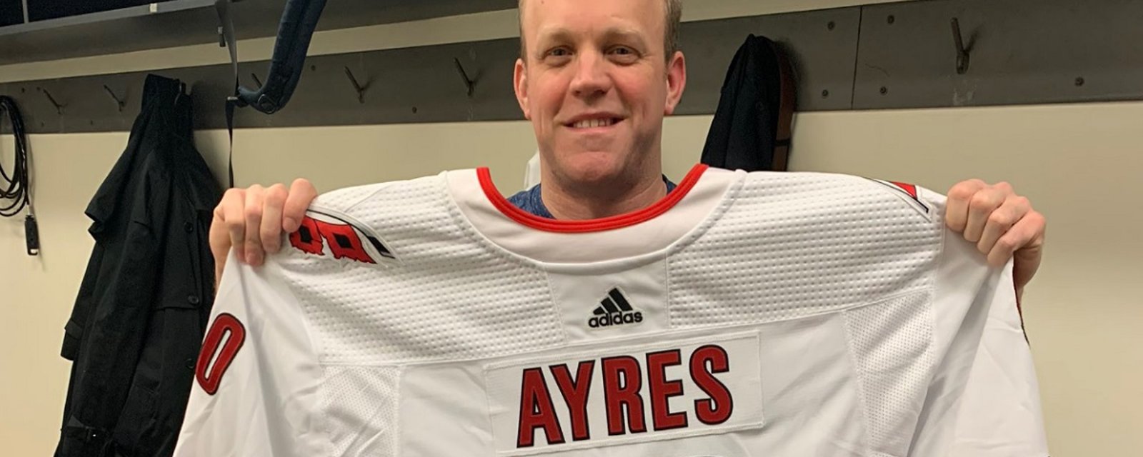 42 year old Zamboni driver for the Marlies forced to play goalie for the Hurricanes!