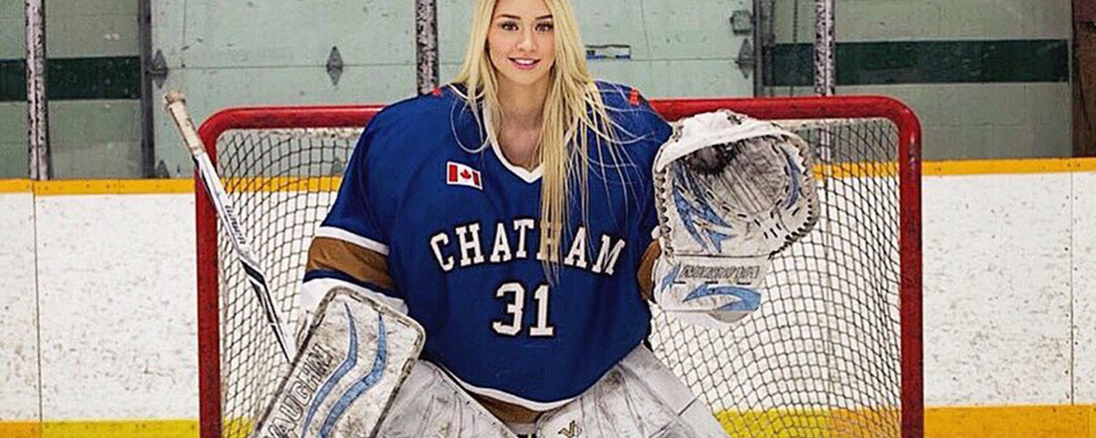 Meet the woman who calls herself “the world’s sexiest goaltender”