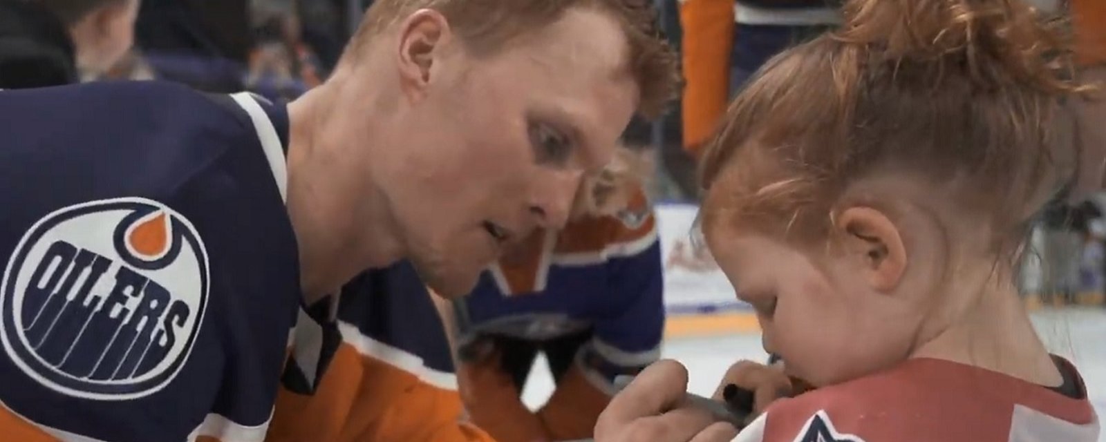 Colby Cave's interaction with a young fan now takes on a whole new meaning.