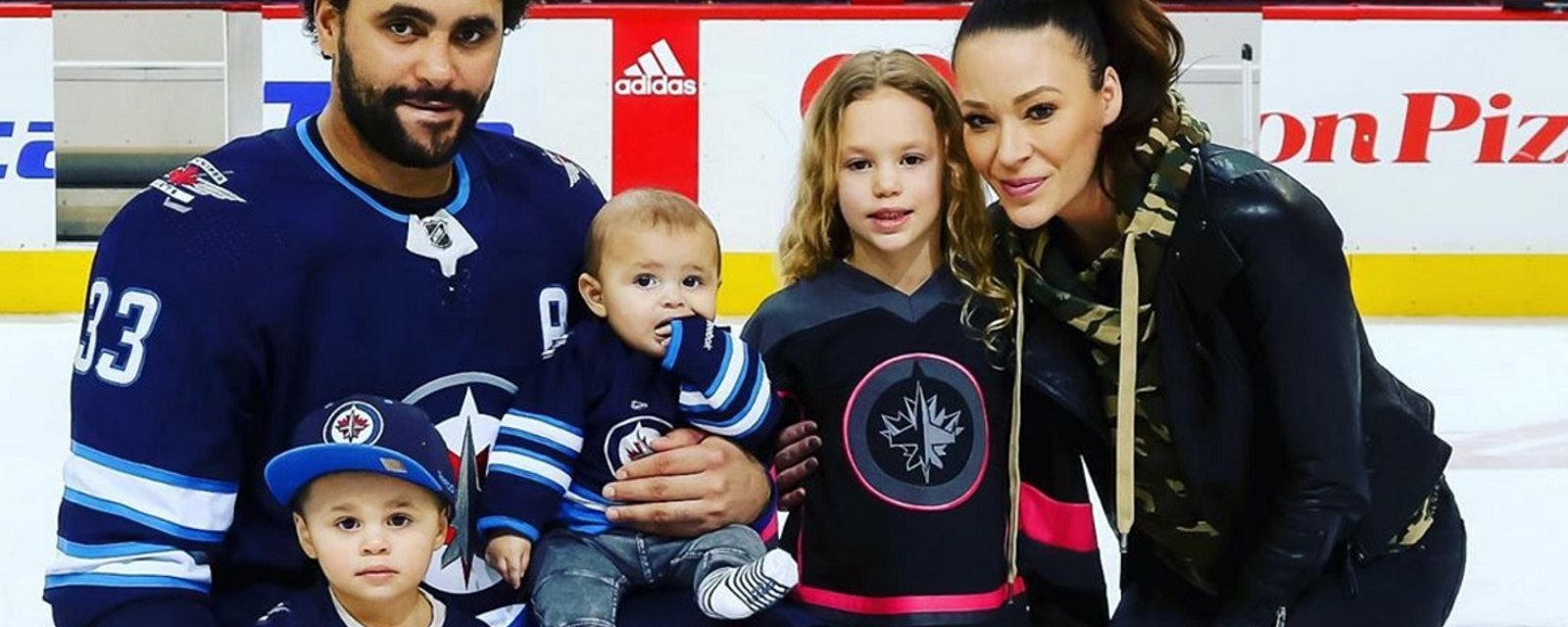 Dustin Byfuglien's wife sends emotional message to Winnipeg.