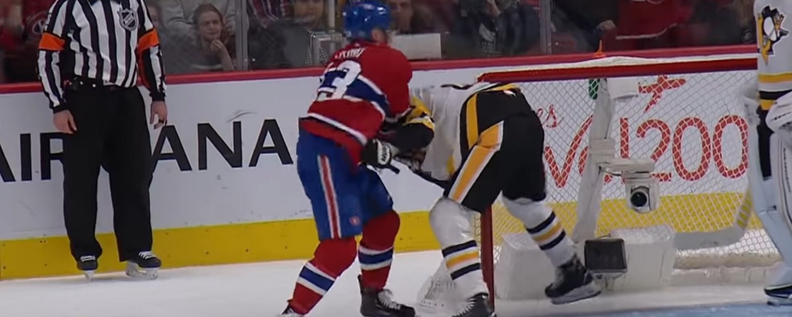 Domi snaps and unloads a barrage on Pettersson.