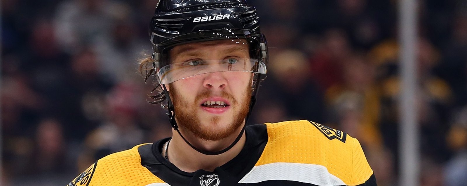 Positive signs for David Pastrnak after missing Game 3.