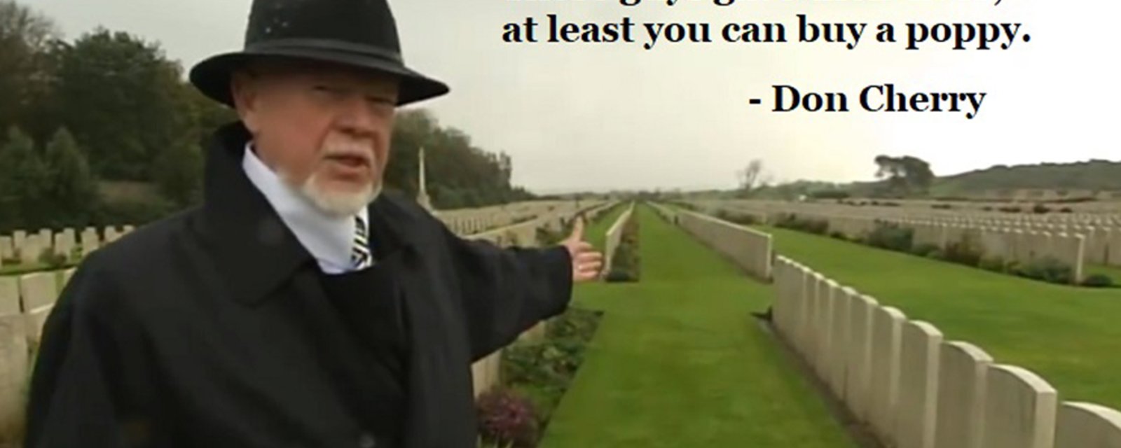 Don Cherry honours our soldiers and explains the significance of Remembrance Day 