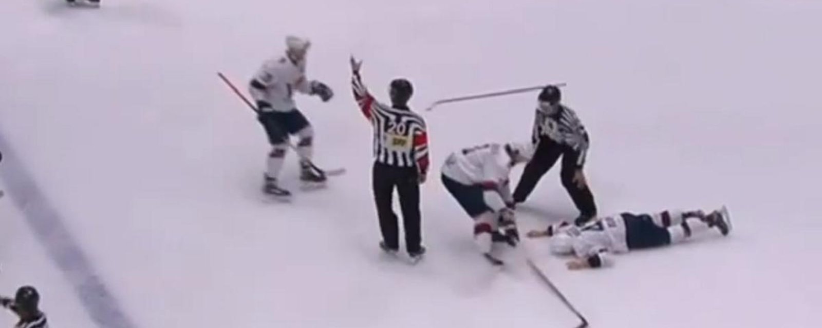 Mark Louis puts Patrik Maier on ice with a one-shot KO.