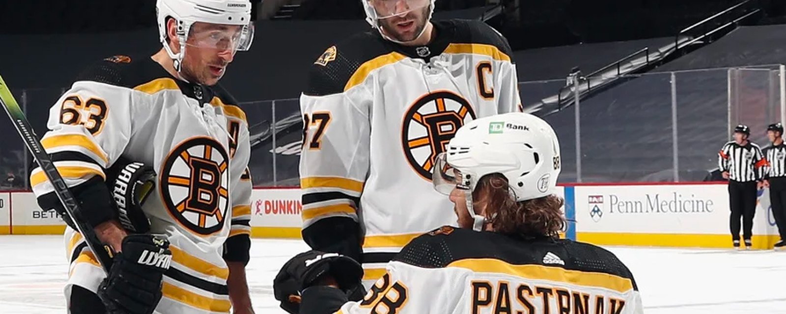 Bruins break up the Perfection Line! 