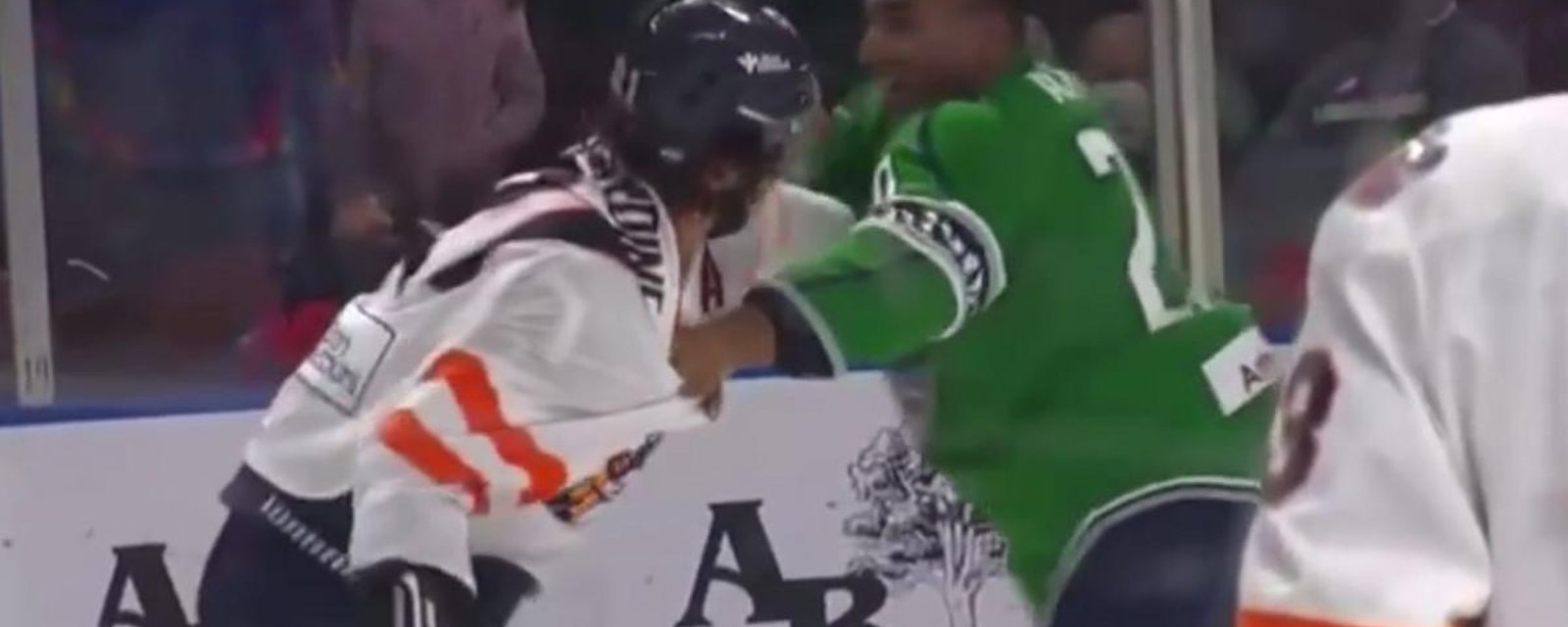 Sam Jardine &amp;amp; Arvin Atwa trade blows like a pair of Rock'Em Sock'Em robots.