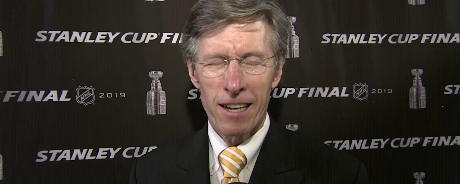 Bruins announcer Jack Edwards slams the officiating in Sunday's game.