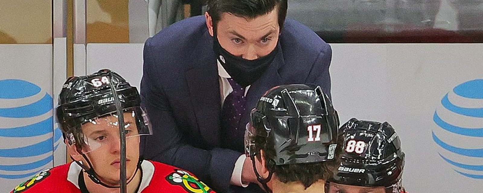 Coach Colliton takes a light-hearted jab at Blackhawks fans