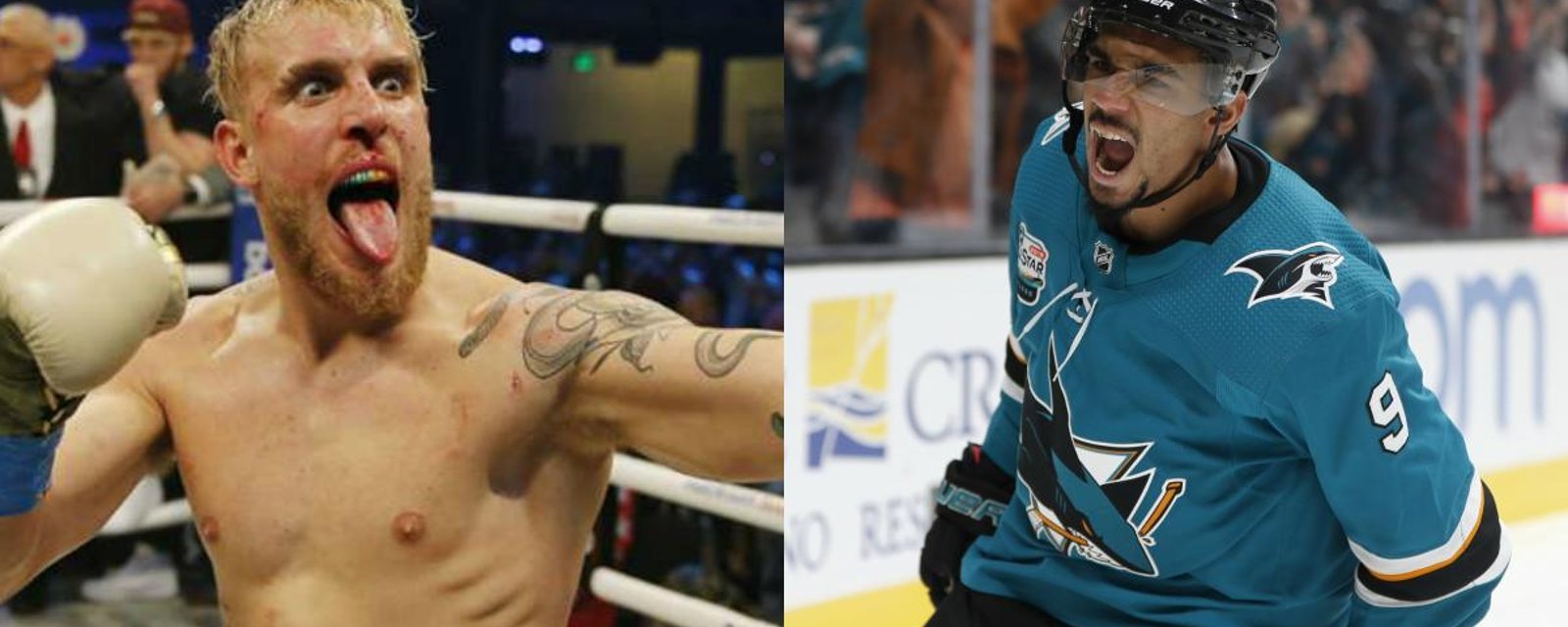 Evander Kane hints at knocking out Youtube star Jake Paul.