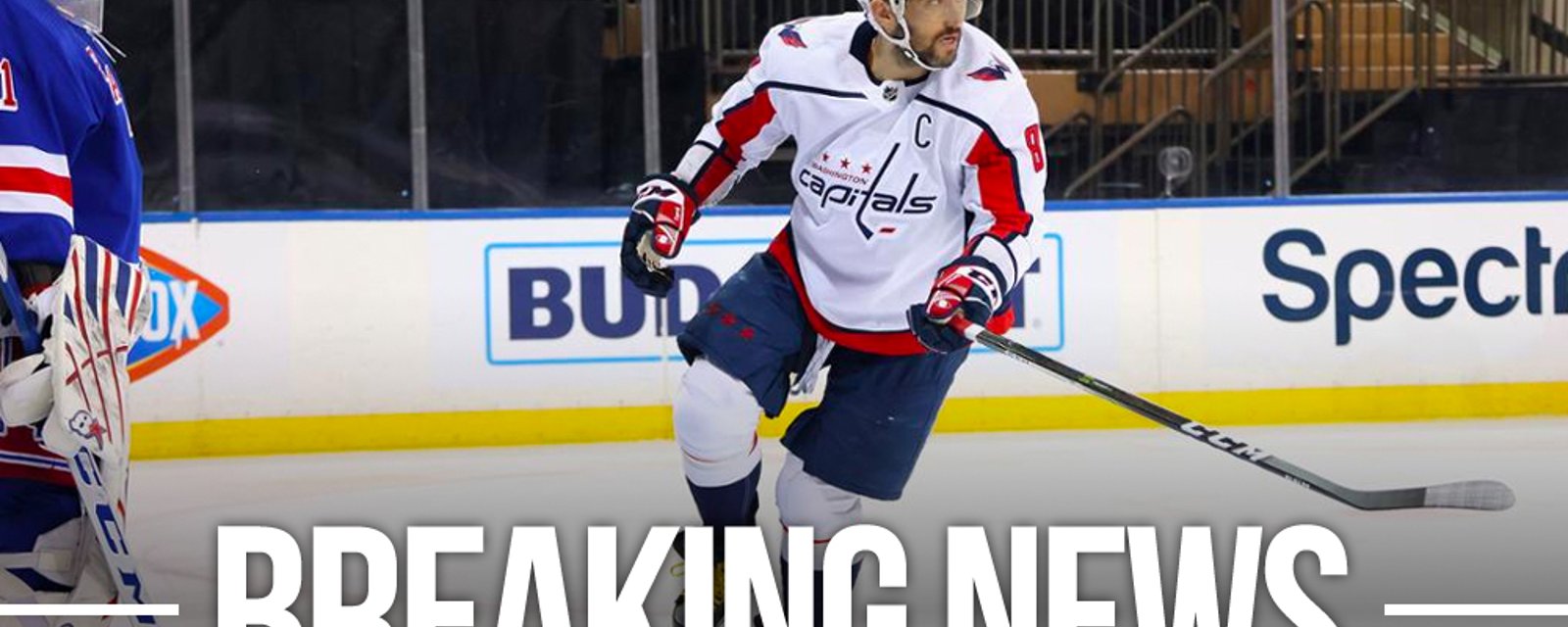 Capitals remove Ovechkin from the lineup for Wednesday's rematch against the Rangers