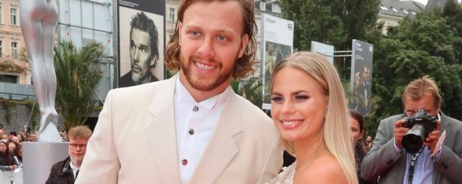 First public outing for David Pastrnak following the passing of his newborn child