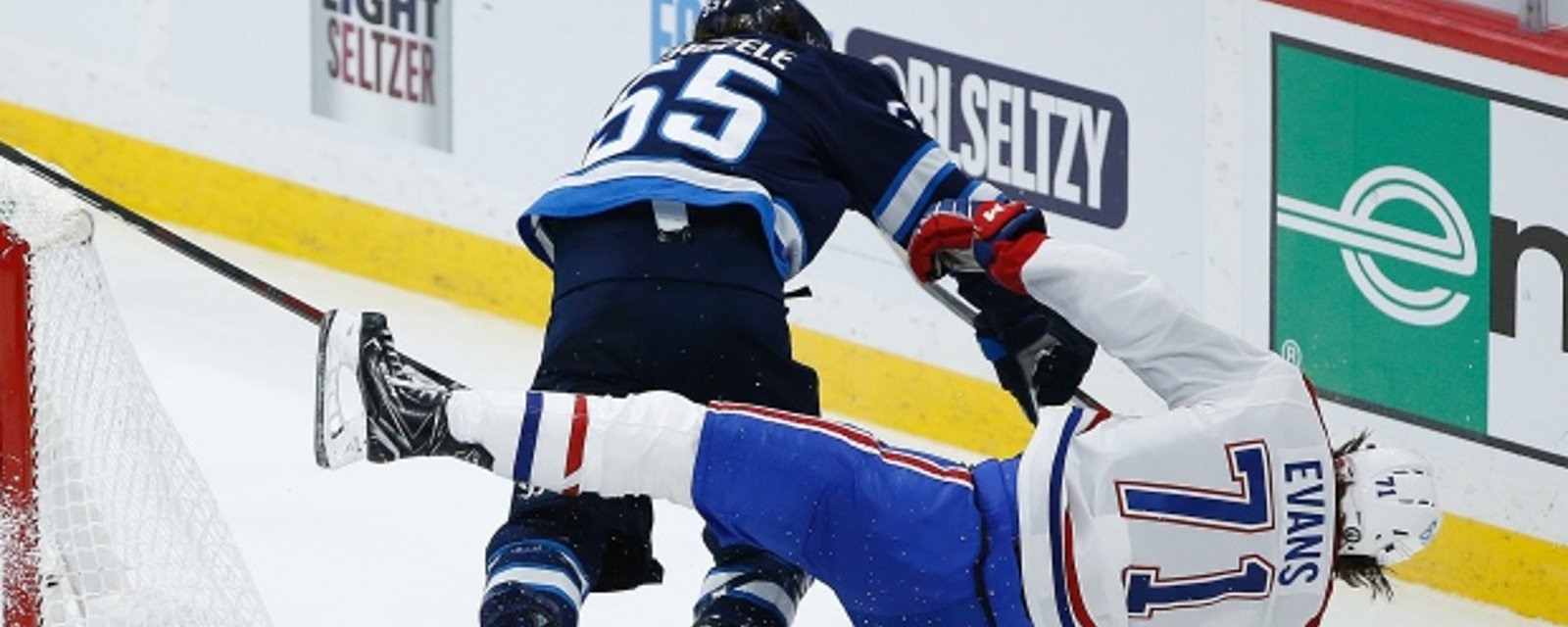 Distasteful ad in Winnipeg featuring Scheifele and his hit on Habs’ Evans