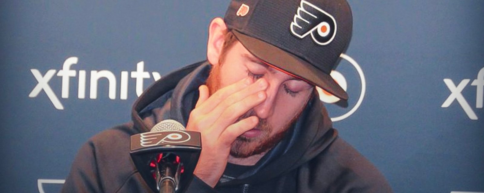 Kevin Hayes breaks down when talking about his brother in conversation that he'd been dreading