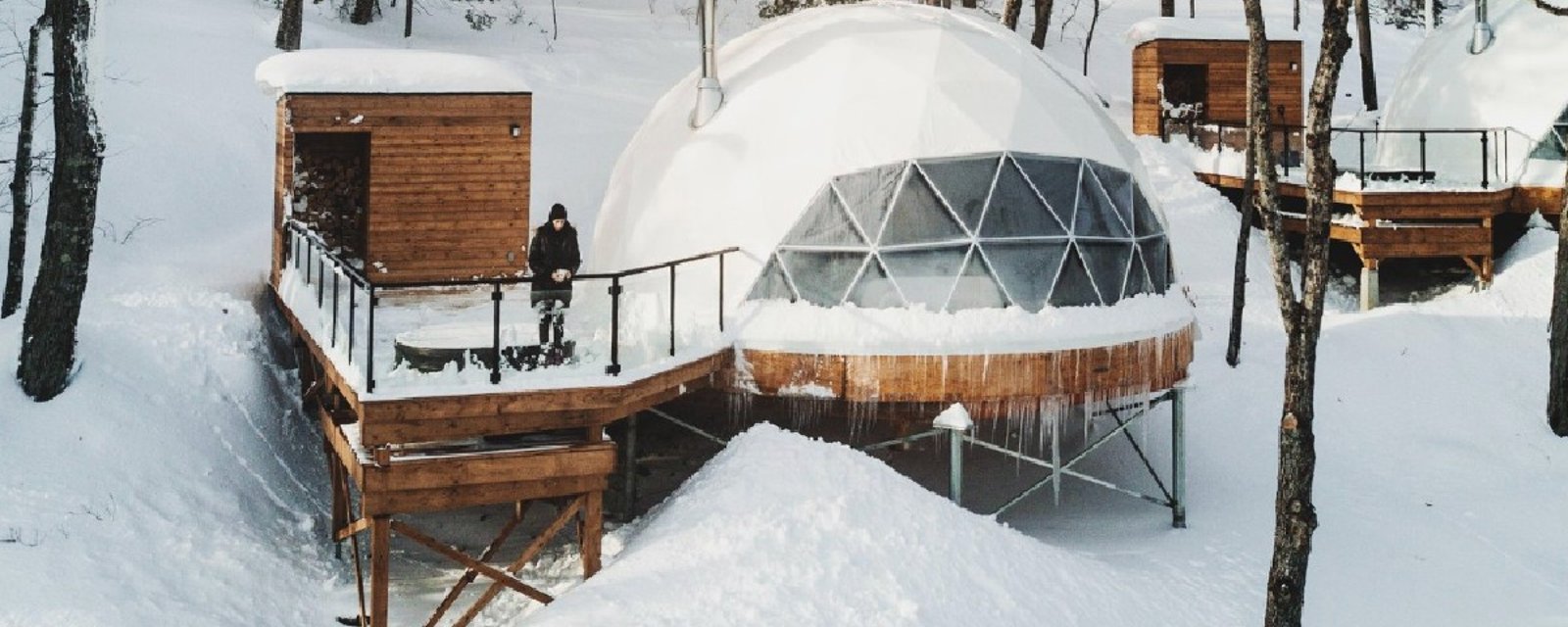 Dormir dans un dôme aussi confortable qu'un chalet à Charlevoix