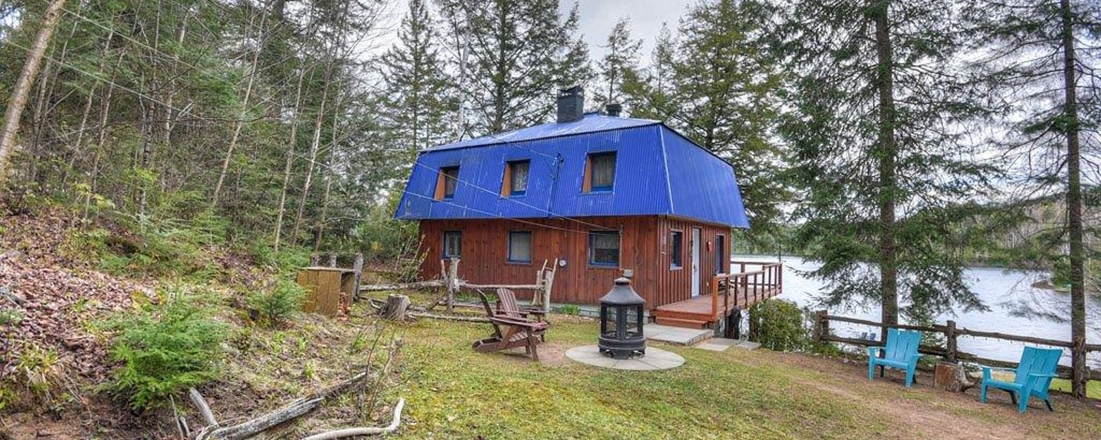 Chaleureux chalet meublé et équipé au décor champêtre: découvrez un havre de paix abordable en bordure d'un lac!